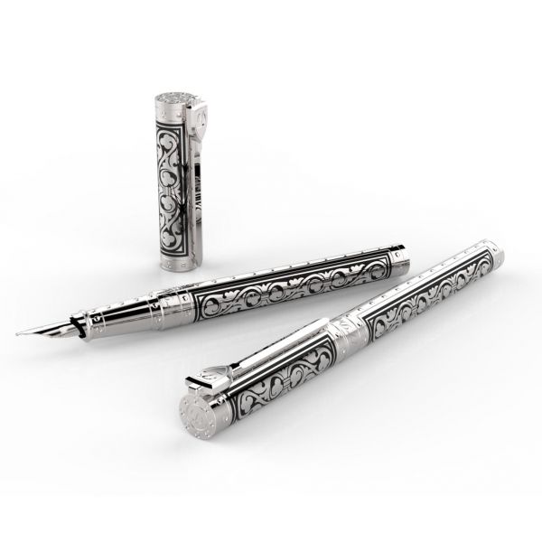 Ручка-роллер S.T.Dupon коллекции WHITE KNIGHT Premium 142030